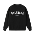Collection 9 Oklahoma Essential Heavyweight Crewneck Sweatshirt - Black front