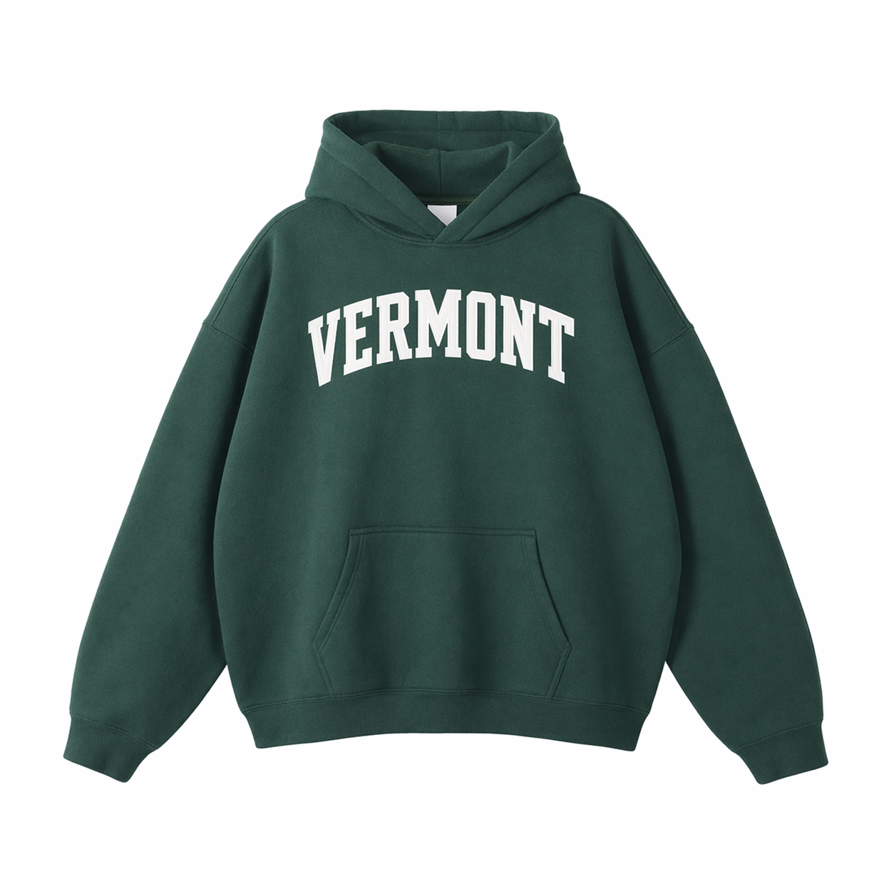 Collection 1 Vermont Oversize Fleeced Hoodie - Eden Green front