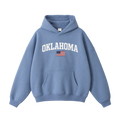 Collection 2 Oklahoma Oversize Fleeced Hoodie - Medium Blue front