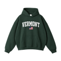 Collection 2 Vermont Oversize Fleeced Hoodie - Eden Green front