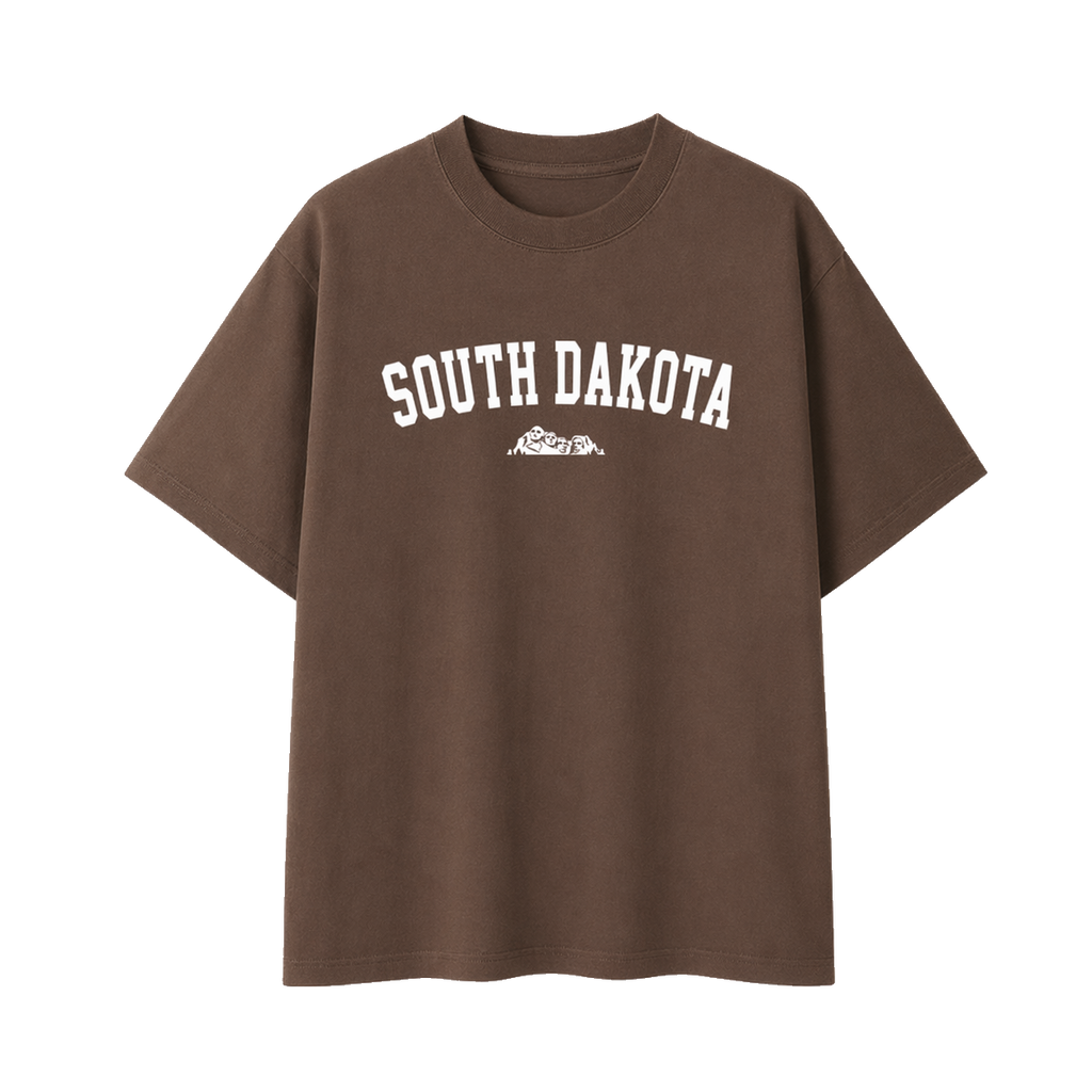 Collection 9 South Dakota Essential Cotton T-Shirt - Coffee front