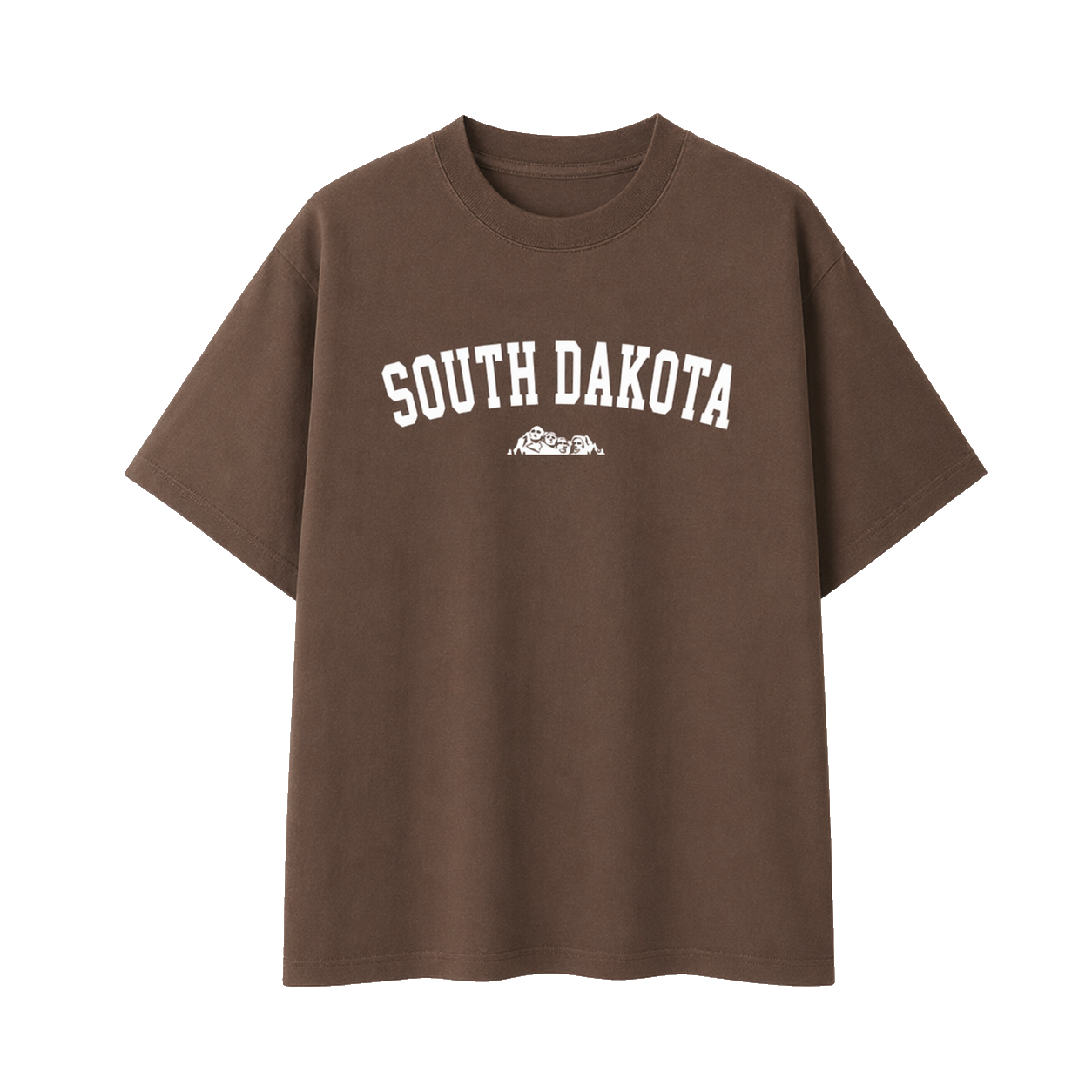 Collection 9 South Dakota Essential Cotton T-Shirt - Coffee front
