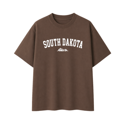 Collection 9 South Dakota Essential Cotton T-Shirt - Coffee front