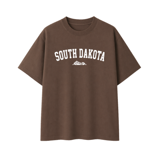 Collection 9 South Dakota Essential Cotton T-Shirt - Coffee front