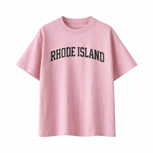 Collection 1 Rhode Island Essential Cotton T-Shirt - Pink front