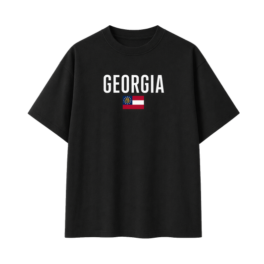 Collection 7 Georgia Essential Cotton T-Shirt - Black front