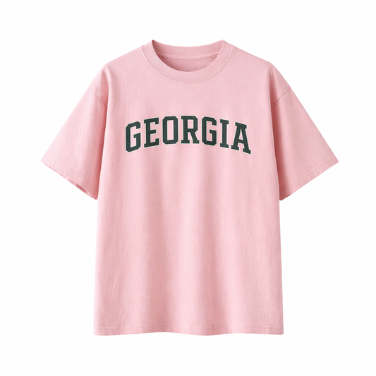 Collection 1 Georgia Essential Cotton T-Shirt - Pink front