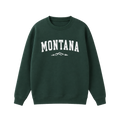 Collection 9 Montana Essential Heavyweight Crewneck Sweatshirt - Dark Green front