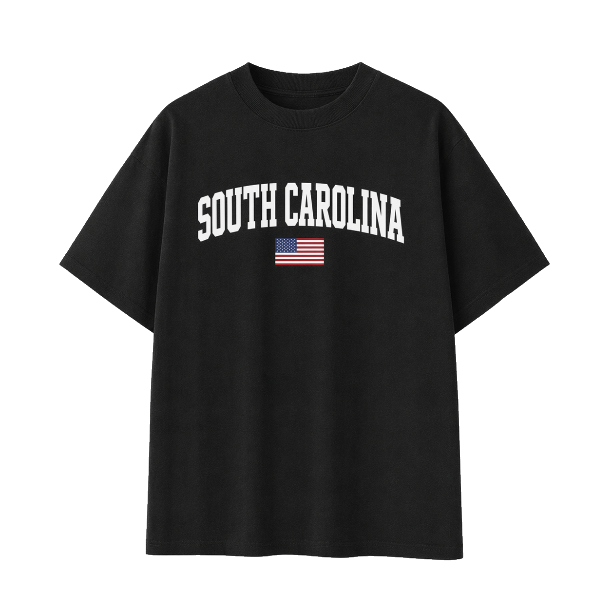 Collection 2 South Carolina Essential Cotton T-Shirt - Black front