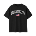 Collection 2 Massachusetts Essential Cotton T-Shirt - Black front