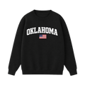 Collection 2 Oklahoma Essential Heavyweight Crewneck Sweatshirt - Black front