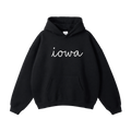 Collection 3 Iowa Oversize Fleeced Hoodie - Black front