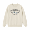 Collection 8 Massachusetts Essential Heavyweight Crewneck Sweatshirt - Cream front