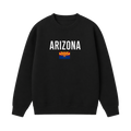 Collection 7 Arizona Essential Heavyweight Crewneck Sweatshirt - Black front