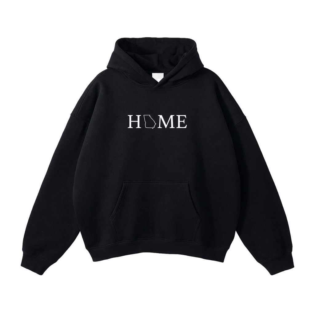 Collection 5 Georgia Oversize Fleeced Hoodie - Black front