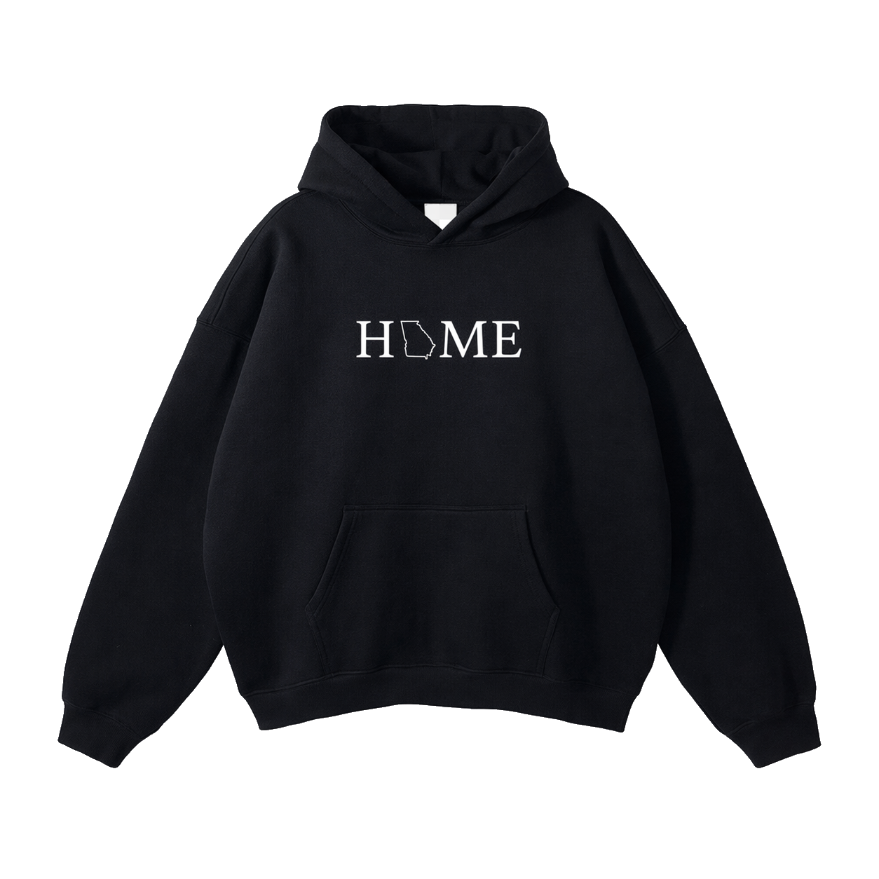 Collection 5 Georgia Oversize Fleeced Hoodie - Black front
