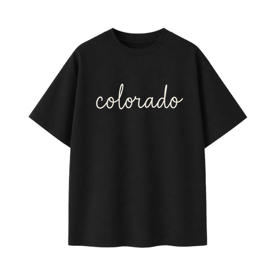 Collection 3 Colorado Essential Cotton T-Shirt - Black front