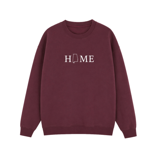 Collection 5 Alabama Essential Heavyweight Crewneck Sweatshirt - Dull Red front
