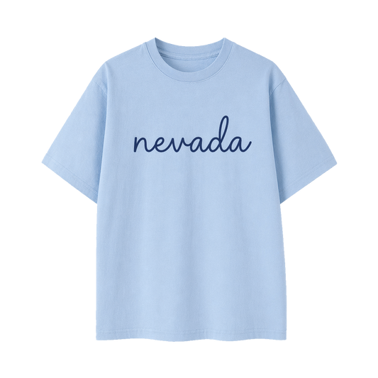 Collection 3 Nevada Essential Cotton T-Shirt - Light Blue front