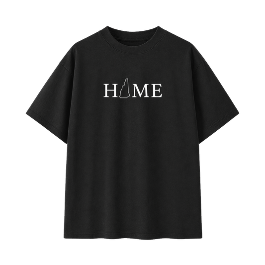 Collection 5 New Hampshire Essential Cotton T-Shirt - Black front