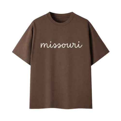 Collection 3 Missouri Essential Cotton T-Shirt - Coffee front