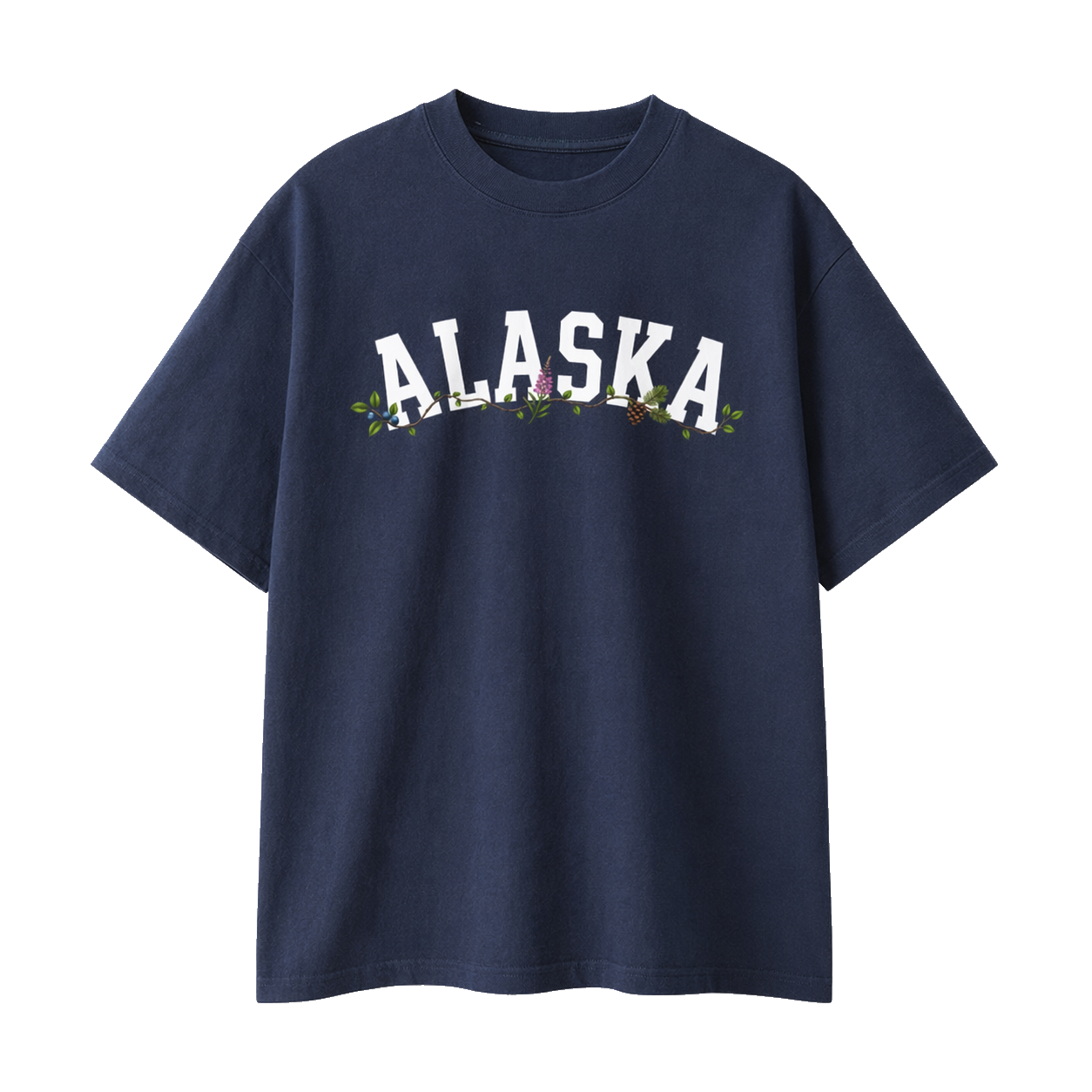 Collection 10 Alaska Essential Cotton T-Shirt - Navy Blue front