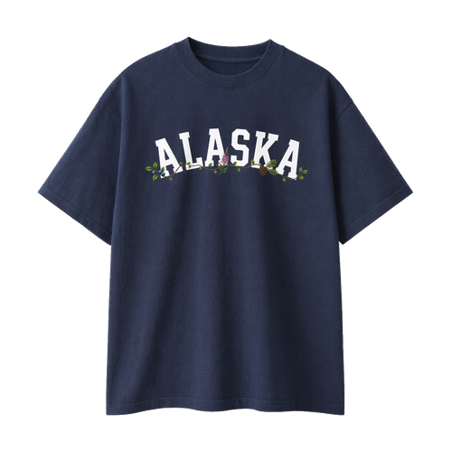 Collection 10 Alaska Essential Cotton T-Shirt - Navy Blue front