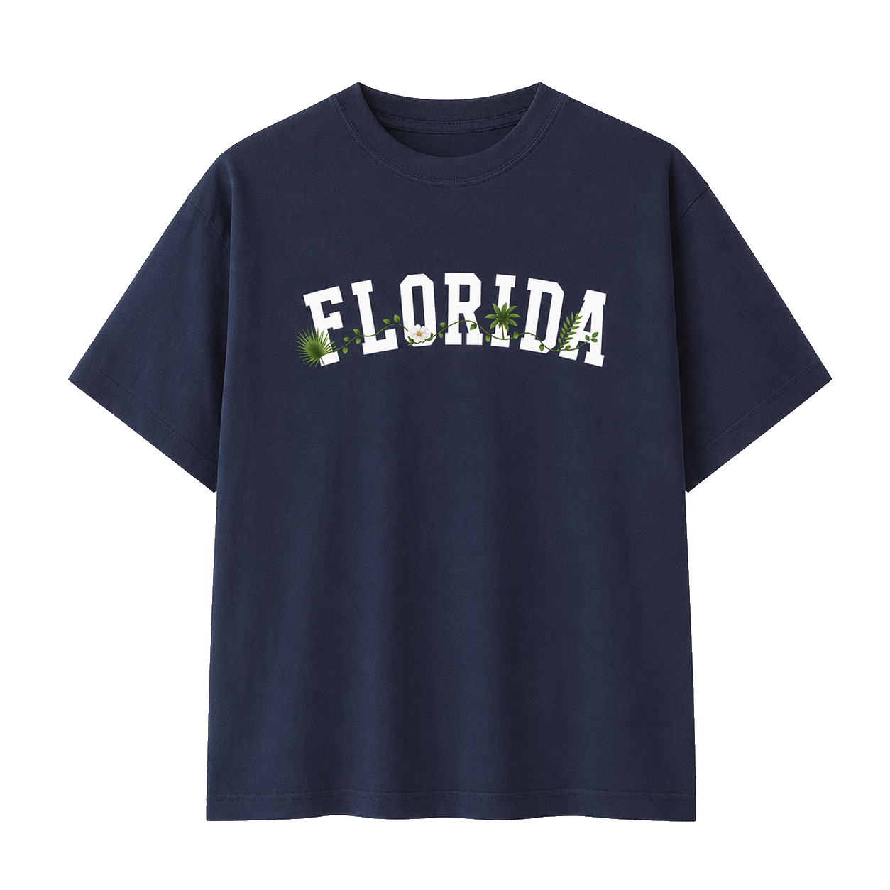 Collection 10 Florida Essential Cotton T-Shirt - Navy Blue front