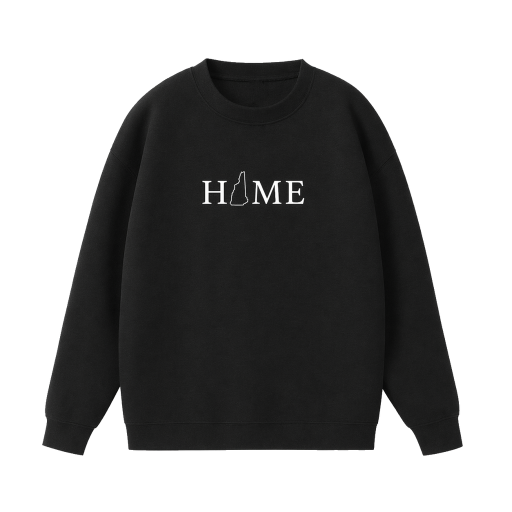 Collection 5 New Hampshire Essential Heavyweight Crewneck Sweatshirt - Black front