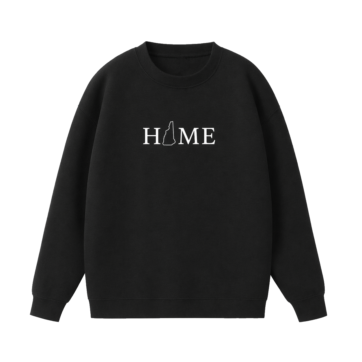 Collection 5 New Hampshire Essential Heavyweight Crewneck Sweatshirt - Black front