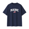 Collection 2 Maine Essential Cotton T-Shirt - Navy Blue front