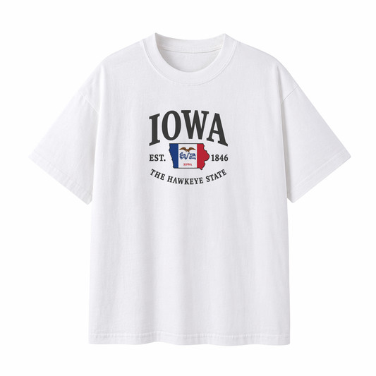 Collection 8 Iowa Essential Cotton T-Shirt - White front