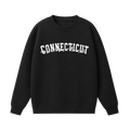 Collection 10 Connecticut Essential Heavyweight Crewneck Sweatshirt - Black front