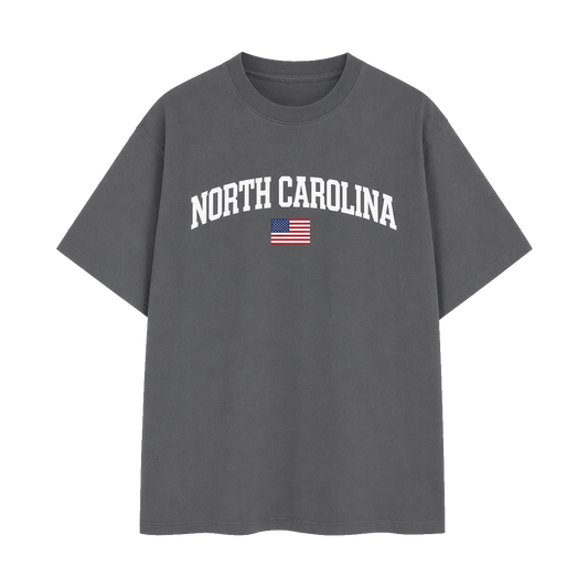 Collection 2 North Carolina Essential Cotton T-Shirt - Dark Gray front