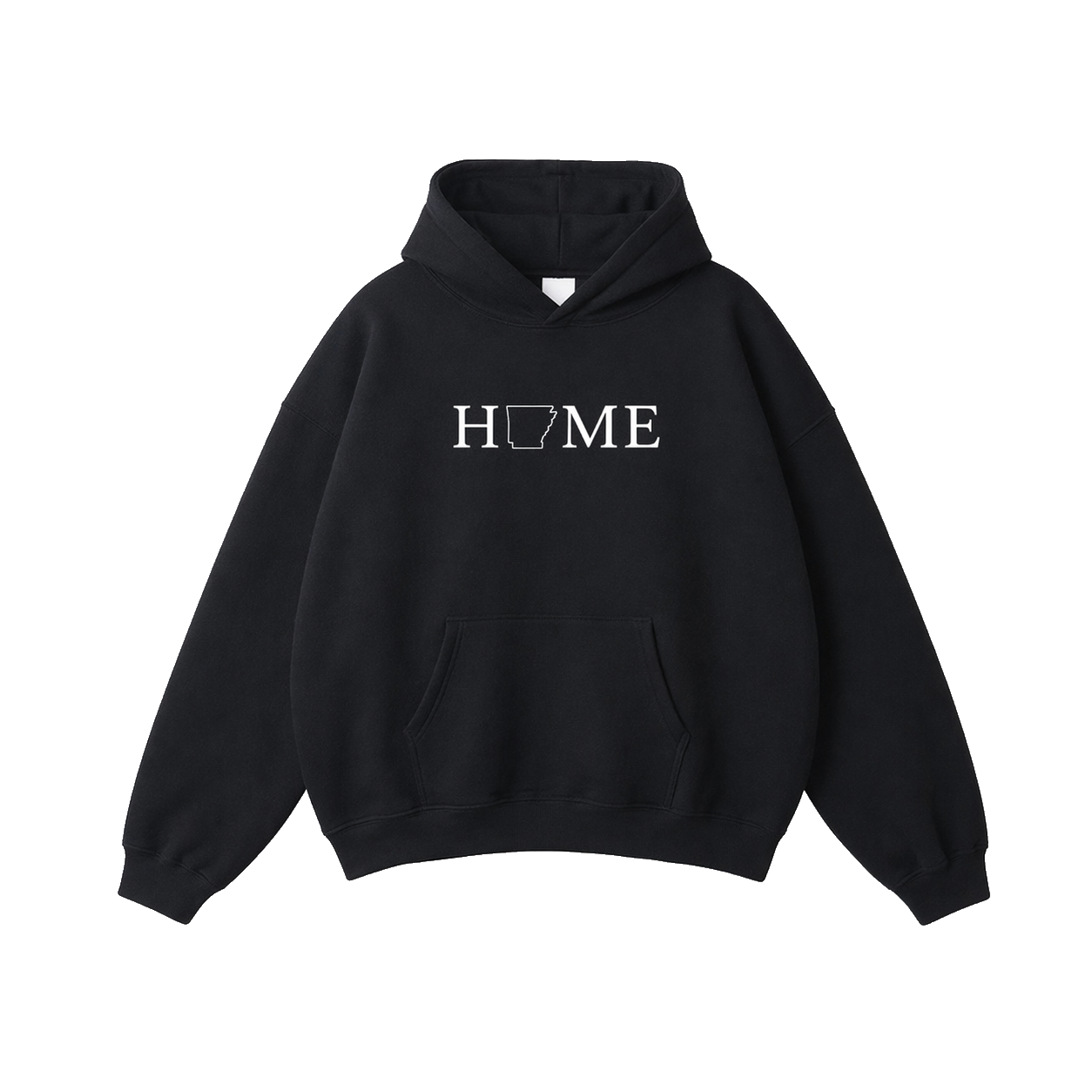 Collection 5 Arkansas Oversize Fleeced Hoodie - Black front