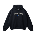 Collection 6 New York Oversize Fleeced Hoodie - Black front