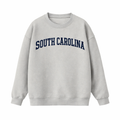 Collection 1 South Carolina Essential Heavyweight Crewneck Sweatshirt - Gray front