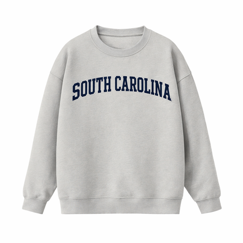 Collection 1 South Carolina Essential Heavyweight Crewneck Sweatshirt - Gray front