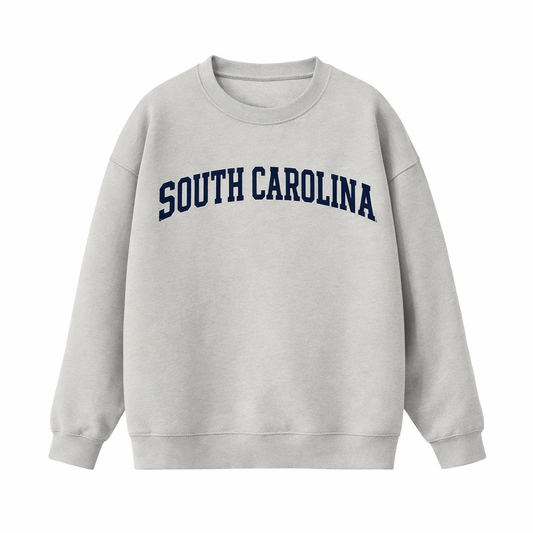 Collection 1 South Carolina Essential Heavyweight Crewneck Sweatshirt - Gray front