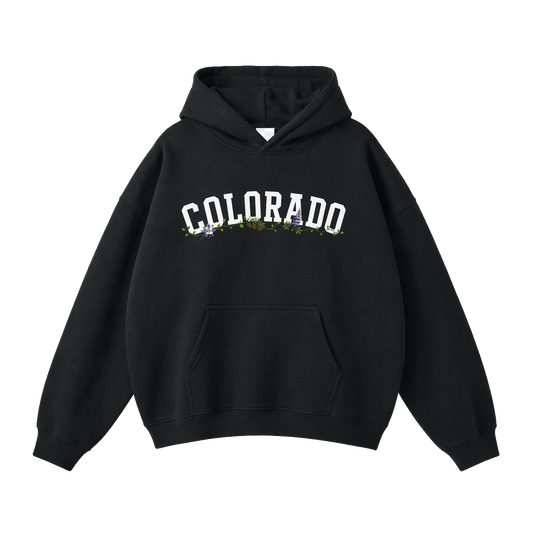 Collection 10 Colorado Oversize Fleeced Hoodie - Black front
