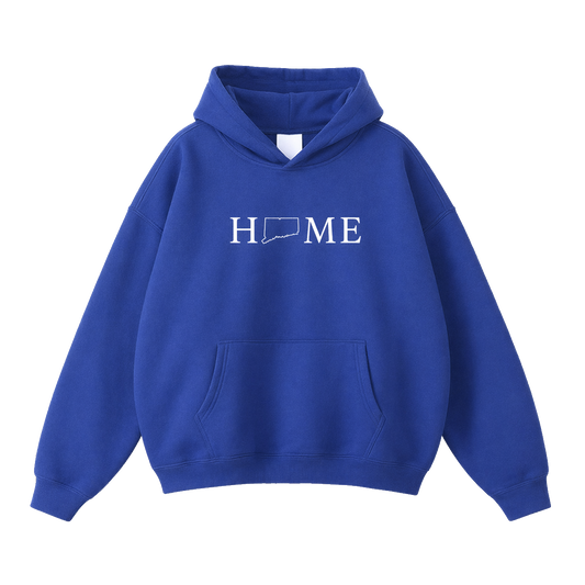 Collection 5 Connecticut Oversize Fleeced Hoodie - Klein Blue front