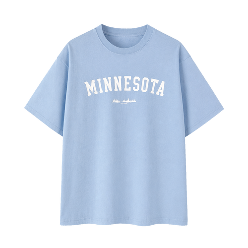 Collection 9 Minnesota Essential Cotton T-Shirt - Light Blue front