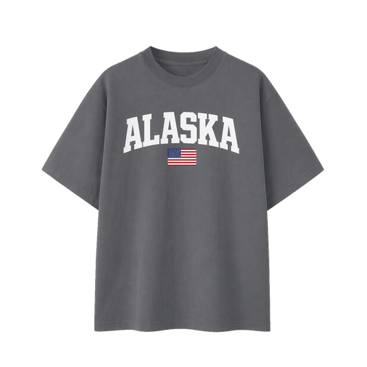 Collection 2 Alaska Essential Cotton T-Shirt - Dark Gray front