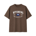 Collection 8 Wyoming Essential Cotton T-Shirt - Coffee front