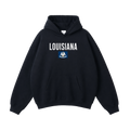 Collection 7 Louisiana Oversize Fleeced Hoodie - Black front
