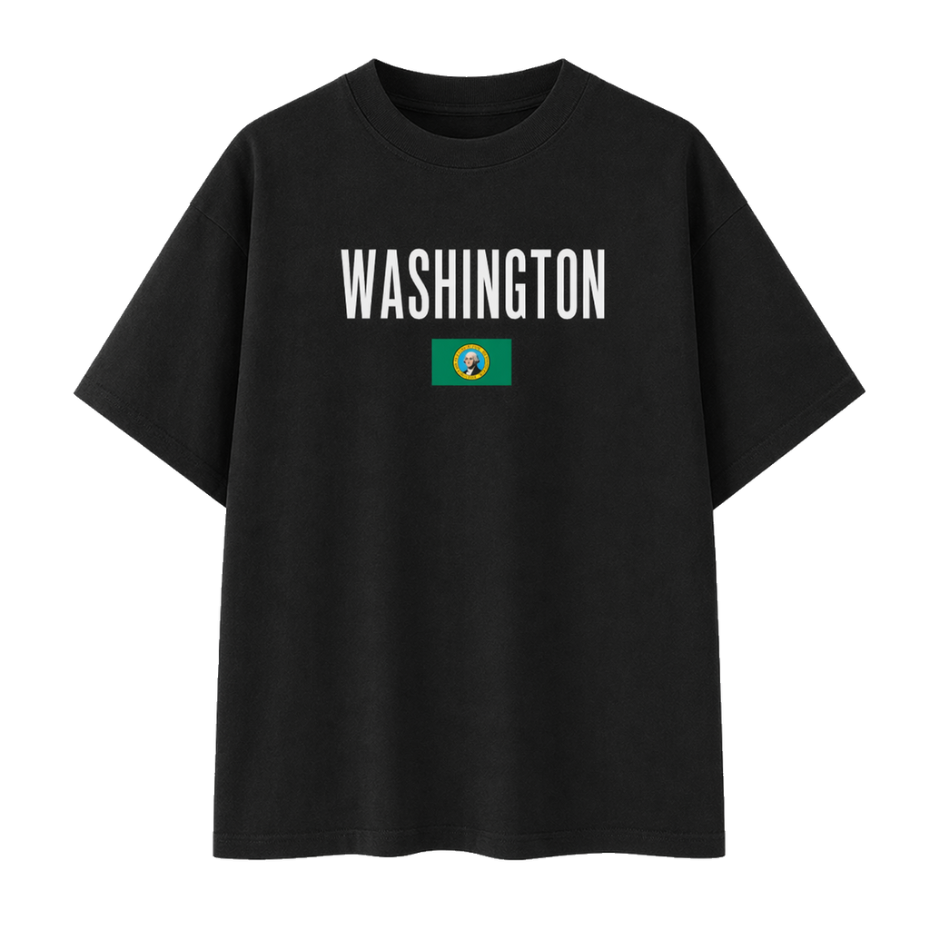 Collection 7 Washington Essential Cotton T-Shirt - Black front