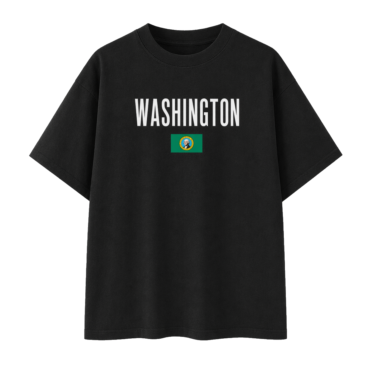 Collection 7 Washington Essential Cotton T-Shirt - Black front