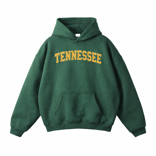 Collection 1 Tennessee Oversize Fleeced Hoodie - Eden Green front