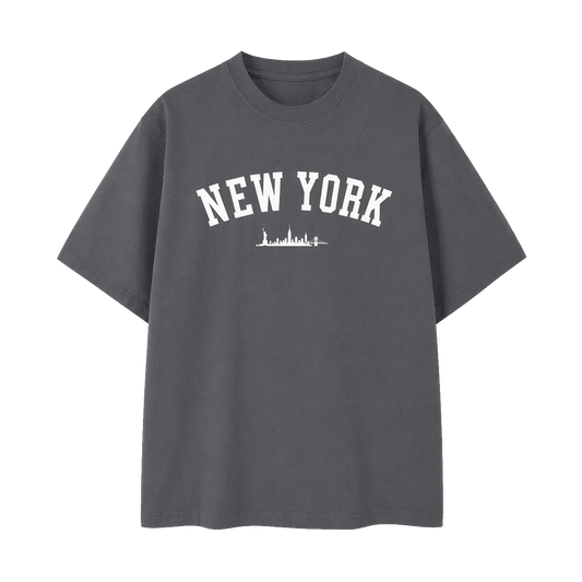 Collection 9 New York Essential Cotton T-Shirt - Dark Gray front