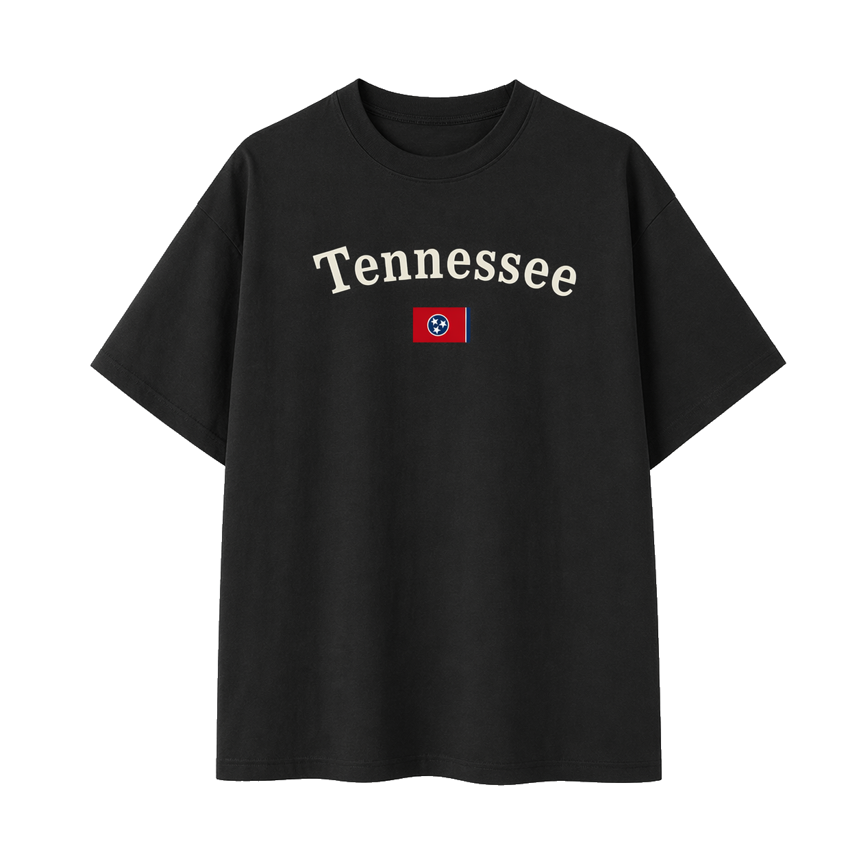 Collection 6 Tennessee Essential Cotton T-Shirt - Black front